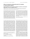 Báo cáo khóa học: Effects of Escherichia coli ribosomal protein S12 mutations on cell-free protein synthesis