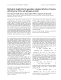 Báo cáo khóa học: Mechanistic insight into the peroxidase catalyzed nitration of tyrosine derivatives by nitrite and hydrogen peroxide