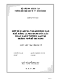 Luận văn:Một số giải pháp nhằm nâng cao khả năng cạnh tranh của các ngân hàng Thương mại tại Thành phố Hồ Chí Minh