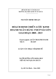 Đồ án tốt nghiệp: Hoạch định chiến lược kinh doanh của ngân hàng TMCP xuất nhập khẩu Việt Nam đến năm 2010