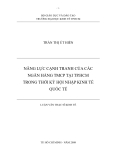 LUẬN VĂN:NĂNG LỰC CẠNH TRANH CỦA CÁC NGÂN HÀNG TMCP TẠI TP.HCM TRONG THỜI KỲ HỘI NHẬP KINH TẾ QUỐC TẾ