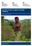 UK FAST START CLIMATE CHANGE  FINANCE - 2012