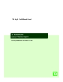 TD Mutual Funds  Annual Financial Report