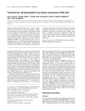 Báo cáo khoa học:  Testosterone 1b-hydroxylation by human cytochrome P450 3A4