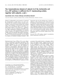 Báo cáo khoa học: The transmembrane domain of subunitbof theEscherichia coli F1FOATP synthase is sufficient for H + -translocating activity together with subunitsaandc