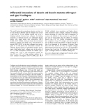 Báo cáo khoa học: Differential interactions of decorin and decorin mutants with type I and type VI collagens