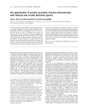 Báo cáo khoa học: The optimization of protein secondary structure determination with infrared and circular dichroism spectra