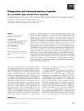 Báo cáo khoa học: Preparation and characterization of geodin A bc-crystallin-type protein from a sponge