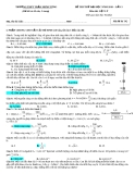 ĐỀ THI THỬ ĐẠI HỌC 2010 Môn Thi: VẬT LÝ – Khối A mã đề 142