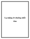 Lạ miệng ớt chuông nhồi tôm