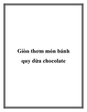 Giòn thơm món bánh quy dừa chocolate