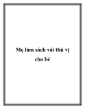 Mẹ làm sách vải thú vị, xinh xắn cho bé