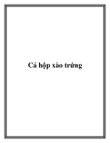 Cá hộp xào trứng