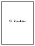 Cà rốt xào trứng