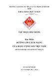 TẬP SOẠN BÀI GIẢNG " ĐƯỜNG LỐI CÁCH MẠNG CỦA ĐẢNG CỘNG SẢN VIỆT NAM"