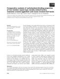 Báo cáo khoa học: Comparative analysis of carbohydrate-binding properties of two tandem repeat-type Jacalin-related lectins, Castanea crenata agglutinin and Cycas revoluta leaf lectin