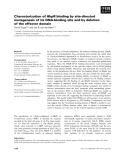 Báo cáo khoa học: Characterization of HbpR binding by site-directed mutagenesis of its DNA-binding site and by deletion of the effector domain