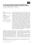 Báo cáo khoa học: A novel transmembrane topology of presenilin based on reconciling experimental and computational evidence