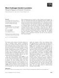 Báo cáo khoa học: Short hydrogen bonds in proteins Sathyapriya Rajagopal and Saraswathi Vishveshwara