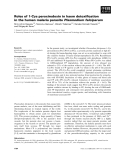Báo cáo khoa học: Roles of 1-Cys peroxiredoxin in haem detoxiﬁcation in the human malaria parasite Plasmodium falciparum