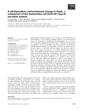 Báo cáo khoa học: A pH-dependent conformational change in EspA, a component of the Escherichia coli O157:H7 type III secretion system