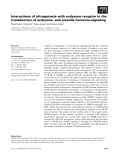 Báo cáo khoa học: Interactions of ultraspiracle with ecdysone receptor in the transduction of ecdysone- and juvenile hormone-signaling