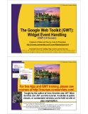 The Google Web Toolkit (GWT):  Widget Event Handling