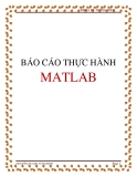 BÁO CÁO THỰC HÀNH MATLAB