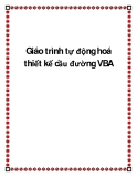 Giáo trình tự động hoá thiết kế cầu đường VBA