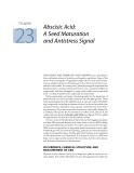 Plant physiology - Chapter  23  Abscisic Acid: A Seed Maturation and Antistress Signal