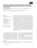 Báo cáo khoa học: Role of the surface charges D72 and K8 in the function and structural stability of the cytochrome c6 from Nostoc sp. PCC 7119