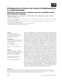 Báo cáo khoa học: 6-Phosphofructo-2-kinase and fructose-2,6-bisphosphatase in Trypanosomatidae Molecular characterization, database searches, modelling studies and evolutionary analysis