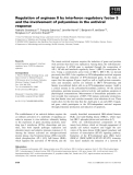 Báo cáo khoa học: Regulation of arginase II by interferon regulatory factor 3 and the involvement of polyamines in the antiviral response