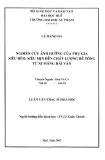 ngiên cứu ảnh hưởng của phụ gia siêu dẻo, siêu mịn đến chất lượng bê tông từ xi măng Hải Vân