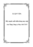 LUẬN VĂN:  Đẩy mạnh xuất khẩu hàng may mặc của Tổng Công ty May 10-CTCP