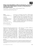 Báo cáo khoa học: Si-face stereospeciﬁcity at C5 of coenzyme F420 for F420H2 oxidase from methanogenic Archaea as determined by mass spectrometry