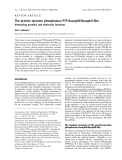 Báo cáo khoa học: The protein tyrosine phosphatase PTP-Basophil/Basophil-like Interacting proteins and molecular functions