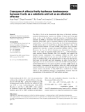 Báo cáo khoa học: Coenzyme A affects ﬁreﬂy luciferase luminescence because it acts as a substrate and not as an allosteric effector