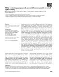 Báo cáo khoa học: Thiol reducing compounds prevent human amylin-evoked cytotoxicity