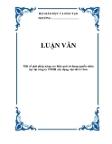 LUẬN VĂN: Một số giải pháp nâng cao hiệu quả sử dụng nguồn nhân lực tại công ty TNHH xây dựng vận tải Lê Sơn