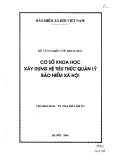 Cơ sở khoa học xây dựng hệ tiêu thức quản lý bảo hiểm xã hội