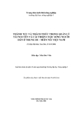 THÀNH TỰU VÀ THÁCH THỨC TRONG QUẢN LÝ TÀI NGUYÊN VÀ CẢI THIỆN CUỘC SỐNG NGƯỜI DÂN Ở TRUNG DU - MIỀN NÚI VIỆT NAM