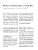 Báo cáo khoa học: A steady-state competition model describes the modulating effects of thrombomodulin on thrombin inhibition by plasminogen activator inhibitor-1 in the absence and presence of vitronectin