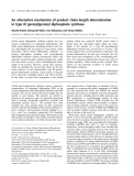 Báo cáo khoa học: An alternative mechanism of product chain-length determination in type III geranylgeranyl diphosphate synthase