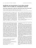 Báo cáo khoa học: Identiﬁcation and characterization of novel salivary thrombin inhibitors from the ixodidae tick, Haemaphysalis longicornis