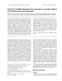 Báo cáo khoa học:  Thyroid Ca2+/NADPH-dependent H2O2 generation is partially inhibited by propylthiouracil and methimazole