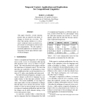 Báo cáo khoa học: "Temporal Context: Applications and Implications for Computational Linguistics"