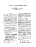 Báo cáo khoa học: "A Selectionist Theory of Language Acquisition"