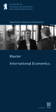 Department of Business and Economics - International Economics Master