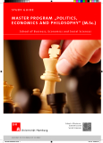 Master PrograM „Politics,    econoMics and PhilosoPhy“ (M.sc.)